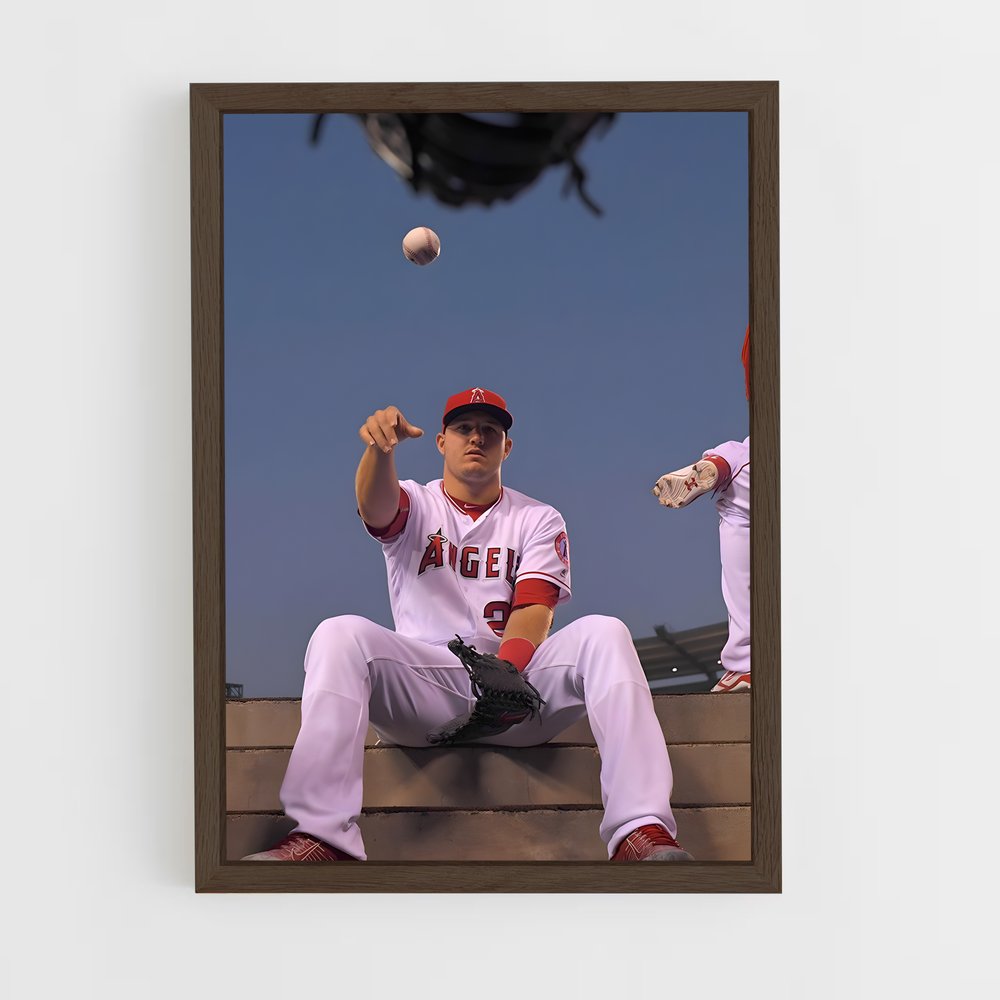 Poster Mike sur le Mur – affiche Baseball (vue 5)